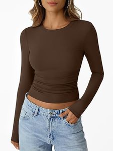 Womens Eco-Friendly Quick Dry Skinny Fit <b>Long</b> <b>Sleeve</b> Yoga <b>Top</b> Nylon Spandex Custom Activewear OEM/ODM Fitness <b>Gym</b> Running - Product Image 6