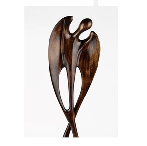Centro de Mesa Decorativo de Ángel de Madera, Escultura Hecha a Mano Única para Mesa de Restaurante y Adorno para Espacios de Vida - Product Image 1