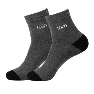 New Arrival 100% Cotton Anti-Bacterial <b>Thick</b> Crew <b>Socks</b> Breathable Quick Dry No Show Casual Men's Knitted Digital Printing - Product Image 1