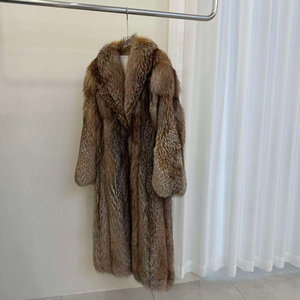 Manteau long en fausse fourrure pour femme avec ceinture, couleur unie, épais et chaud, vêtement d'extérieur d'hiver, manches longues, coupe ample avec poches - Product Image 4