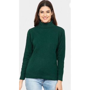 Suéter de punto de cuello alto, suave al tacto y a la moda para mujer, elegante para la oficina, suéter de cuello alto a precio de mayoreo por proveedor. - Product Image 1