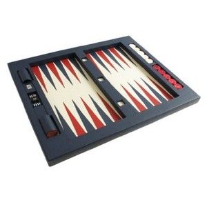 New Travel Leather Map Faux Leather Durable Eco-Friendly Foldable Wide <b>Backgammon</b> Wood Leather <b>Backgammon</b> Luxury <b>Set</b> - Product Image 5