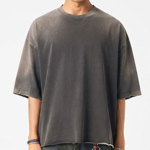 เสื้อยืดสไตล์วินเทจคุณภาพสูงทรงโอเวอร์ไซส์สำหรับสตรีทแวร์ ผลิตโดยผู้ผลิตมืออาชีพ เสื้อยืดซันเฟด - Product Image 1