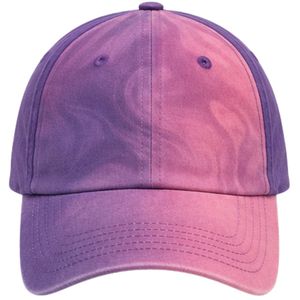 Gorra de Béisbol Tie Dye Morado y Rosa, Estilo Vintage, de Algodón Lavado, Unisex, Ajustable, Seis Paneles, Personalizable, OEM, ODM, Venta al Por Mayor de Fábrica - Product Image 1
