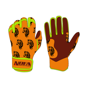 NOFA INDUSTRIES Batting Gloves Black Padded <b>Hook</b> And Loop Closure Unisex Adult Training Glove - Product Image 6