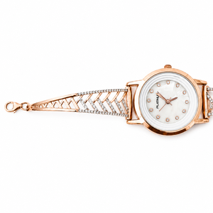 Bracelet de montre en argent sterling 925 avec zircone cubique, maillons géométriques, pour femme, finition polie, montre de luxe, cadeau de fête, bijoux - Product Image 2