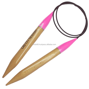 Factory Wholesale Handmade Wood Light Weight Smooth <b>Knitting</b> <b>Needle</b> Colorful Ergonomic <b>Circular</b> Sets for Needlework - Product Image 1