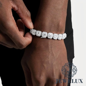 Pulsera de Tenis de Moissanita de Lujo de la Mejor Calidad, Plata de Ley 925, Joyería Fina para Regalo de Boda o Fiesta, para Compras al por Mayor - Product Image 1