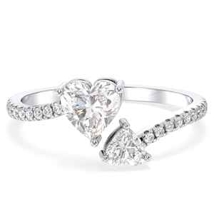 REYES Wholesale Price Heart Shape 1.12 Carat Moissanite Wedding Fine <b>Rings</b> <b>925</b> Sterling <b>Silver</b> Anniversary Gift Fine Jewelry - Product Image 2