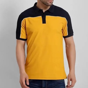 Men's Red And Navy <b>Blue</b> Color Blocked Short Sleeve <b>Polo</b> <b>Shirt</b> Casual Knitted Design Wholesale Supplier Custom LOGO Print 2026 - Product Image 4