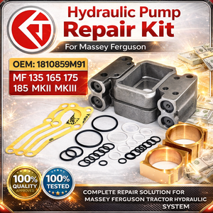 ชุดซ่อมปั๊มไฮดรอลิก OEM รุ่น 1810859M91 สำหรับรถแทรกเตอร์ Massey Ferguson ซีรีส์ MF พร้อมชุดโอริง ปะเก็น และบูชแคม วัสดุเหล็กหล่อ/โลหะ - Product Image 2