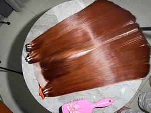 ผมตรงแบบมัดรวม 22 นิ้ว สีน้ำตาลอ่อน ผมแท้เวียดนาม 100% - Product Image 3