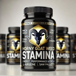 Comprimés d'extrait de Horny Goat Weed à force maximale, naturels, pour hommes et femmes, avec emballage personnalisé, OEM, export – Meilleures ventes - Product Image 1
