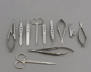 <b>Set</b> of 11 <b>PC</b> EYE MICRO MINOR SURGERY OPHTHALMIC KIT <b>SET</b> FORCEPS SCISSORS Manual Class I CE Approved - Product Image 2
