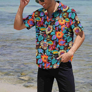 เสื้อชายหาด Oem Men แบบสั่งพิมพ์ลายได้ แห้งเร็ว น้ำหนักเบา สวมใส่สบาย เหมาะสำหรับสระว่ายน้ำ ชายหาด และฤดูร้อน - Product Image 3