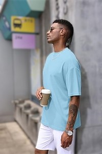 Camisetas sublimadas para hombre, unisex, de algodón, extragrandes, de alta calidad. - Product Image 4