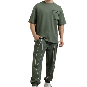 Custom Brand 2 Piece <b>T</b>-Shirts and Shorts Set Sport <b>Track</b> Suits Blank Sweatsuit Men Gym Sportswear High Quality Tracksuit Unisex - Product Image 1