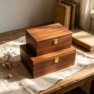 Custom Engraved Polished Rectangle Walnut Wooden <b>Keepsake</b> <b>Box</b> Home Decor Gift <b>for</b> <b>Wedding</b> Anniversary Souvenir - Product Image 5