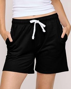 High quality <b>Top</b> selling 100% Cotton Fleece women's shorts Custom Embriordery logo Lightweight shorts for women - Product Image 3
