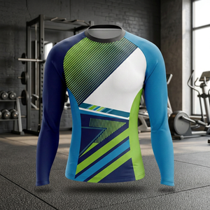Rashguard Unisex de Manga Larga de Alta Calidad, Ecológico, de Spandex/Poliéster, 220g, Protección UV, Logotipo Personalizado, Precio Directo de Fábrica, BJJ - Product Image 3