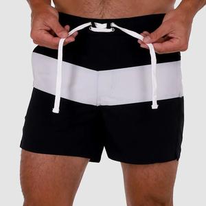 Shorts de bain décontractés pour hommes, imprimés par sublimation, séchage rapide, respirants, mi-longs, en polyester et élasthanne - Product Image 6