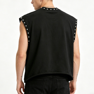 Fighting Street Style Men's Sleeveless Tank Top Anti-shrink Digital Printing O-<b>Neck</b> Design Polyester/Cotton Casual Franklin - Product Image 2