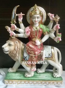 Idol de mármol, diosa Durga - Product Image 2