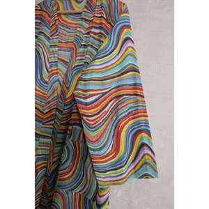 Bata Kimono Larga de Algodón Estampado con Cuello en V para Mujer, Estilo Boho Floral, con Cierre de Cinturón, Suave, Transpirable y Ligera para Verano - Product Image 2