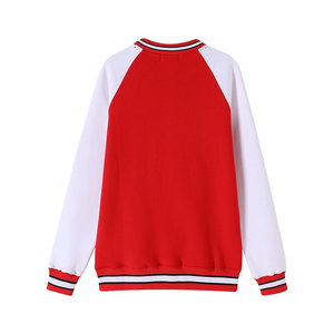 Sudadera Unisex con Cuello Redondo, Roja y Blanca, Personalizada, con Logotipo de Letras Griegas Bordadas, Ropa al por Mayor para Universidad, de Moda - Product Image 2