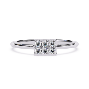 Anillo de Compromiso de Diamantes Redondos para Mujer, Platino, Estilo Clásico, Diamantes Naturales con Certificación GIA, Color D - Product Image 1