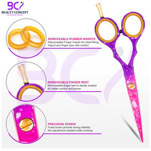 Tijeras de Peluquería, Tijeras para Cortar Cabello, Tijeras de Barbería para Cortar Cabello, Herramienta de Peluquería, Tijeras de Salón para Hombres y Mujeres - Product Image 2