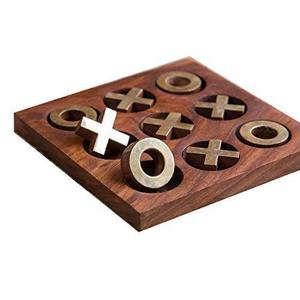 Jeu de société de haute qualité à 28 pions, dominos amusants en bois et MDF faits à la main en Inde avec points en résine et métal pour enfants et adultes - Product Image 5