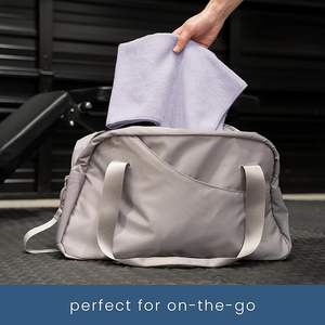 ผ้าเช็ดตัวไมโครไฟเบอร์แบบแห้งเร็ว เป็นมิตรกับสิ่งแวดล้อม สำหรับออกกำลังกายและโยคะ ขนาด 16x27 นิ้ว สำหรับใช้ในบ้านและกระเป๋าออกกำลังกาย - Product Image 3