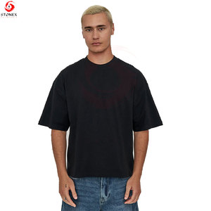 เสื้อยืดทรงบ็อกซี่ลำลองสำหรับผู้ชาย ผ้าฝ้ายพรีเมียม คอกลม ทรงหลวม แขนสั้น เป็นมิตรกับสิ่งแวดล้อม ระบายอากาศได้ดี ดีไซน์สั่งทำได้ ใส่ได้ทุกวัน - Product Image 2
