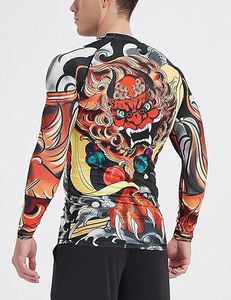 ออกแบบโลโก้ของคุณเองบนเสื้อแรชการ์ดแขนยาวแบบซับลิเมชั่นสำหรับ MMA, BJJ - Product Image 2