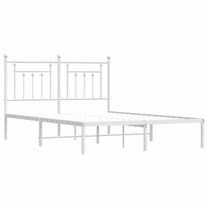 โครงเตียงเหล็กเคลือบผงสีขาวขนาดคิงไซส์ ประเภทสินค้าเตียงโลหะ - Product Image 5