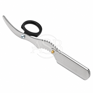 Finger <b>Razor</b> Replaceable <b>Blade</b> Stainless Steel <b>Blade</b> Sharp <b>Straight</b> Edge <b>Razor</b> Grooming Tool Ring Handle - Product Image 4