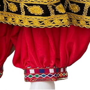 Vestido Afgano Kuchi Étnico Tribal Multicolor Vintage, Vestido Afgano Bordado para Fiesta, Cultura Tradicional Pashtun - Product Image 5