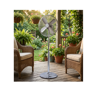 Ventilateur sur pied électrique rechargeable de luxe haute vitesse pour grande pièce, idéal pour la maison - Product Image 3