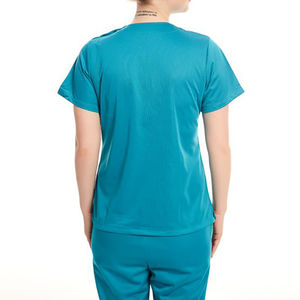 Uniformes de Enfermería Personalizados al por Mayor, Transpirables y Elásticos, Conjuntos de Uniformes de Hospital Unisex de Mezcla de Algodón y Tela Twill - Product Image 4