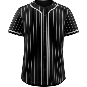 Maillots de baseball athlétiques de style professionnel, en polyester de qualité supérieure, matière performante, patte de boutonnage traditionnelle, construction respirante - Product Image 5
