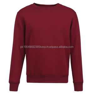 Sudadera lisa de algodón con cuello redondo bordado de poliéster de alta calidad personalizada, talla XL, sudaderas con capucha de lana para hombres y mujeresDDP envío - Product Image 3