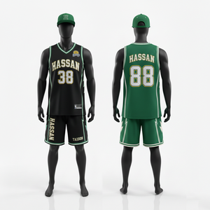 Uniforme de baloncesto transpirable de poliéster GSM entrelazado para hombre, color granate y crema, con paneles diagonales cosidos y logotipo personalizado. - Product Image 5