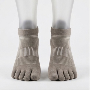 Five Toe Ankle <b>Socks</b> Striped Breathable Spandex Polyester Thin Knitted Casual Daily Wear Summer Adult <b>Socks</b> - Product Image 1