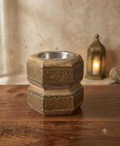 Mabkhara en bois tendance, brûleur de Bakhoor coloré personnalisé, porte-encens arabe, décoration d'intérieur, cadeau religieux pour l'Aïd, accessoire - Product Image 2