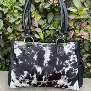 Luxury cowhide leather hair bags bulk supplier OEM custom logo export quality fashion for sale in reasonable price - Product Image 3