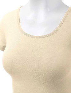 Summer Women <b>Crop</b> <b>Top</b> Casual Regular Fit Tee High Quality Eco-Friendly Knitted Breathable Stylish Daily Wear - Product Image 6