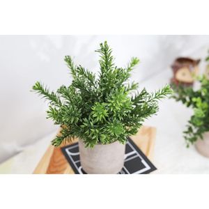 Set di 3 Piante Artificiali di Eucalipto in Vaso, Ispirate allo Stile Rustico, Centrotavola Finti per Casa, Ufficio e Scrivania - Product Image 6