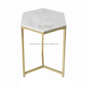 Table à manger ronde moderne de luxe, plateau en acier inoxydable fait main, base en métal, écologique, ZAHID EXPORTS - Product Image 6