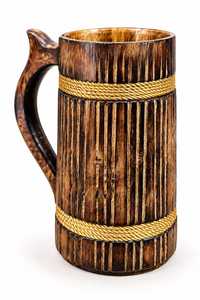 Tazas de Cerámica Vikingas de Alta Calidad, Jarras de Cerveza de Madera con Asa de Madera, Producto en Venta al por Mayor, Tendencia en Ventas - Product Image 6